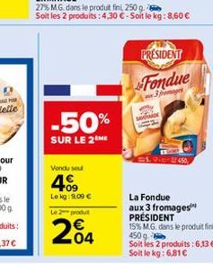 fondue Président