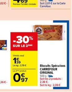 spéculoos Carrefour