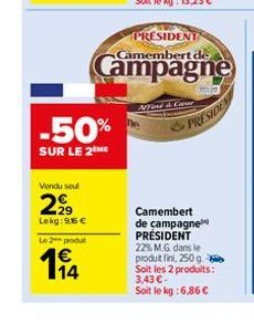 camembert Président