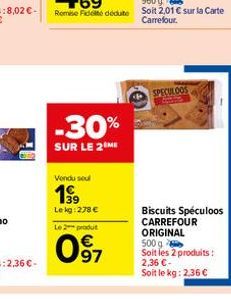 spéculoos Carrefour