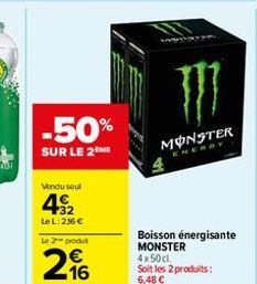 boisson énergétique Monster