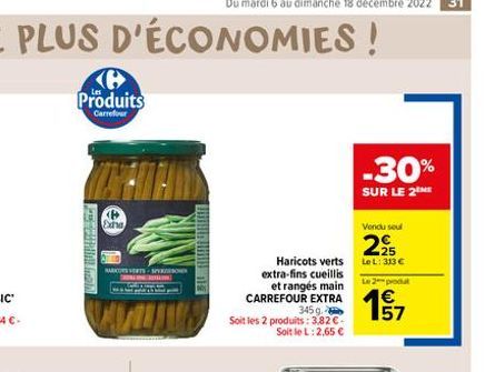 haricots verts Carrefour