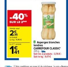 asperges blanches Carrefour