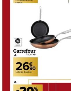 Carrefour home  d.  26%  Le lot de 3 pooles 