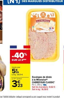 escalopes de dinde Carrefour