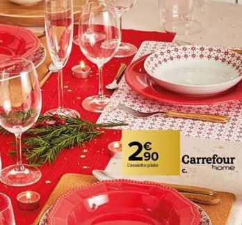 90  L'assiette plate  Carrefour home 