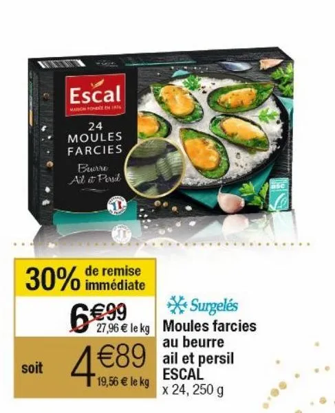 moules farcies escal