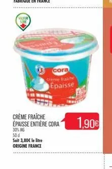 crème fraîche cora