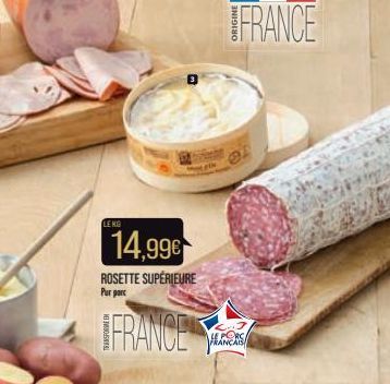 LENG  14,99€  ROSETTE SUPÉRIEURE Pur parc  FRANCE  LE PORCI  FRANCE 