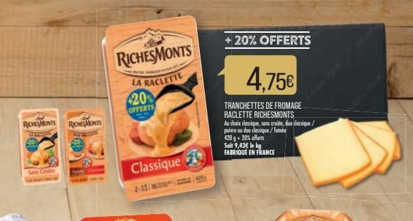 raclette RichesMonts