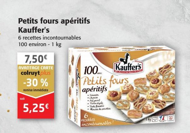 Petits fours apéritifs Kauffer's