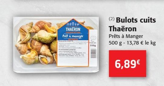 Bulots cuits Thaeron