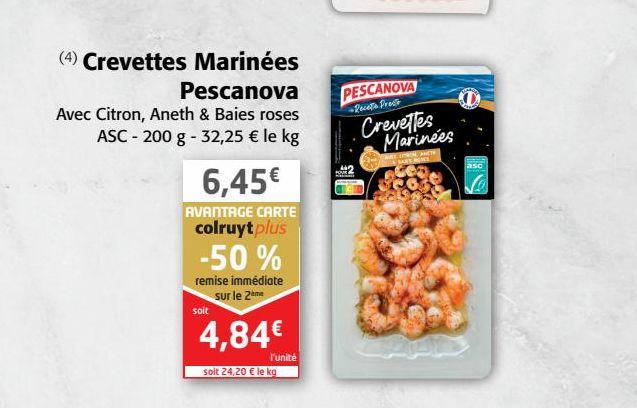 Crevettes Marinées Pescanova 