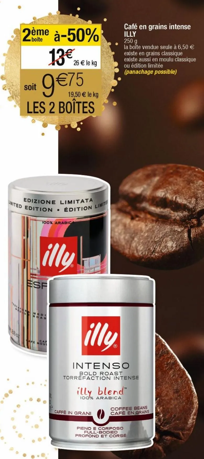 café en grains illy