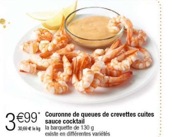 queues de crevettes