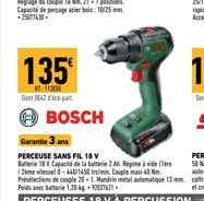 perceuse sans fil Bosch