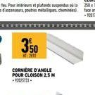 350  T:2000  ORNIÈRE D'ANGLE POUR CLOISON 2,5 M -12025733-