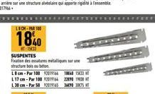 LBCM-PAR 100  1840  T:15033  SUSPENTES  Fixation des ossatures métalliques sur une  structure bois ou béton 