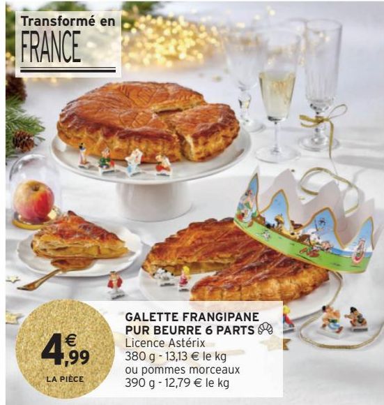 GALETTE FRANGIPANE PUR BEURRE 6 PARTS 