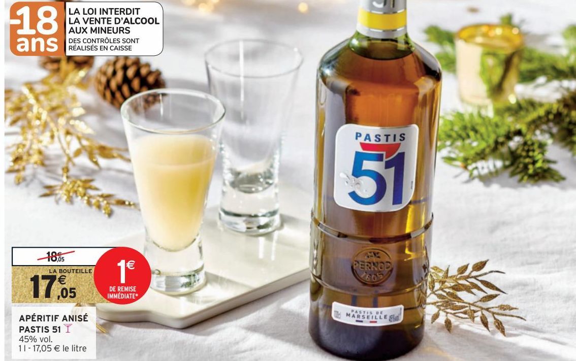 APÉRITIF ANISÉ PASTIS 51 