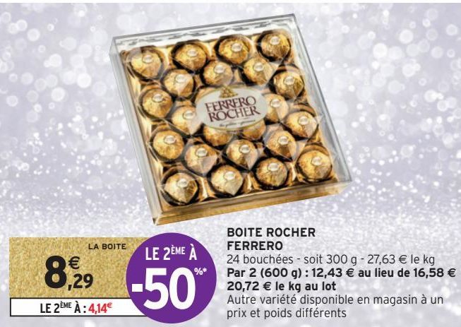 BOITES ROCHER FERRERO 