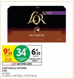 CAFÉ MOULU INTENSE L'OR offre à 9,55€ sur Intermarché Hyper