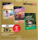 COFFRETS CADEAUX WONDERBOX offre à 28,4€ sur Intermarché Hyper