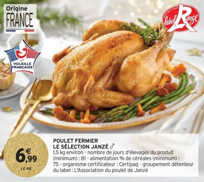 poulet fermier le sélection janzé