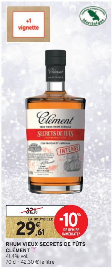 RHUM VIEUX SECRETS DE FÛTS CLÉMENT