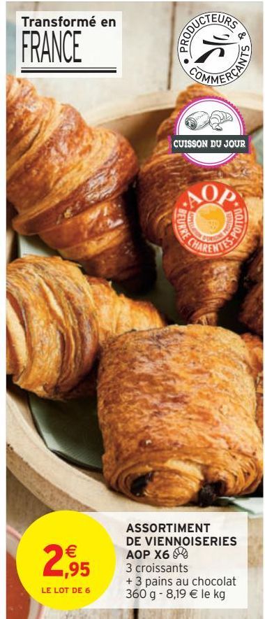 ASSORTIMENT DE VIENNOISERIES AOP X6