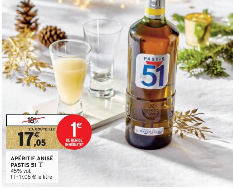 APÉRITIF ANISÉ PASTIS 51