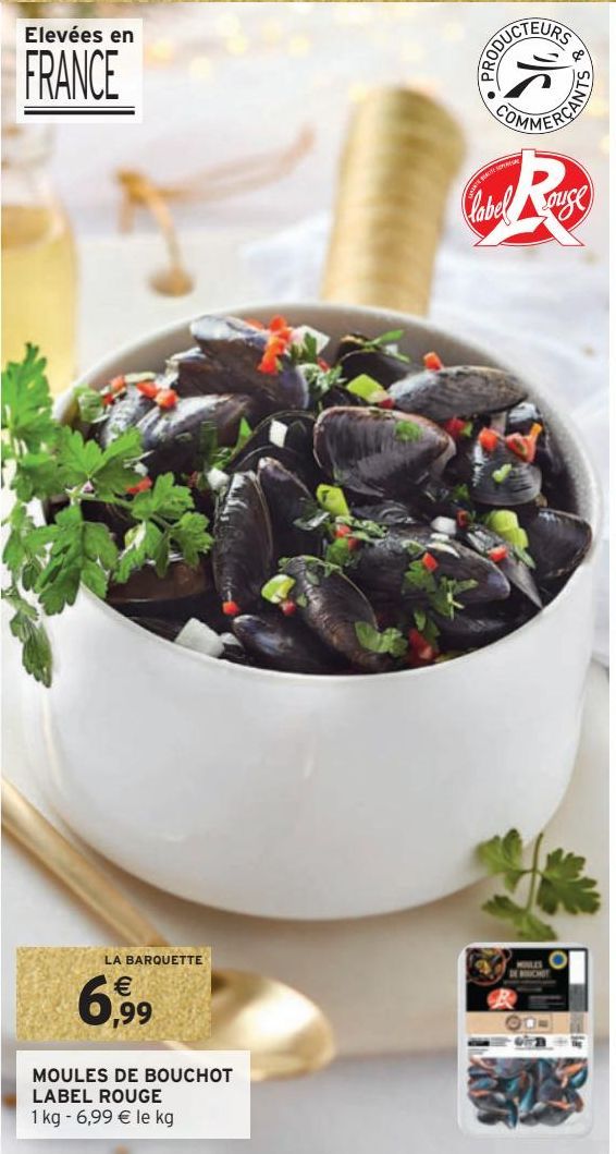 MOULES DE BOUCHOT LABEL ROUGE