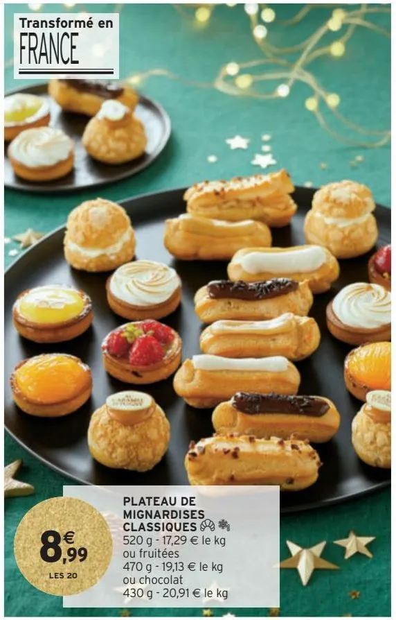 plateau de mignardises classiques