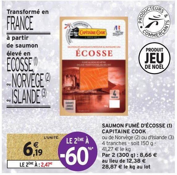 SAUMON FUMÉ D'ÉCOSSE CAPITAINE COOK