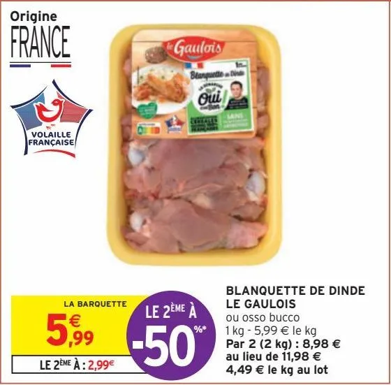 blanquette de dinde le gaulois