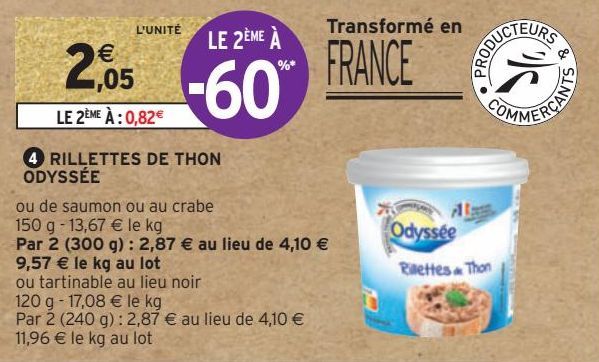 RILLETTES DE THON ODYSSÉE