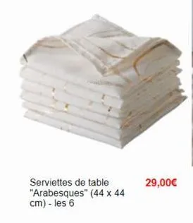 serviettes de table 