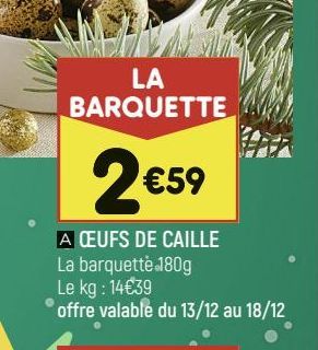 oeufs de caille