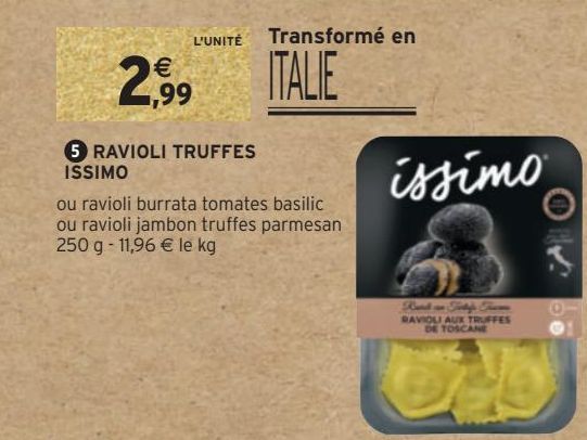 RAVIOLI TRUFFES ISSIMO