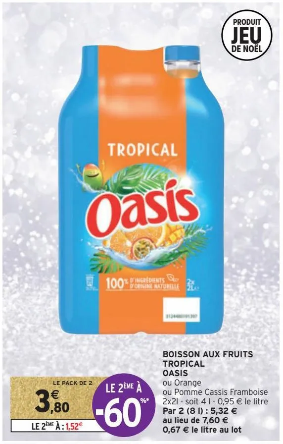 boisson aux fruits tropical oasis