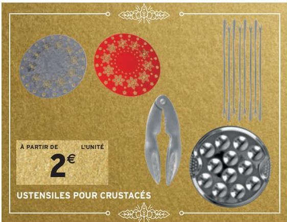 USTENSILES POUR CRUSTACÉS