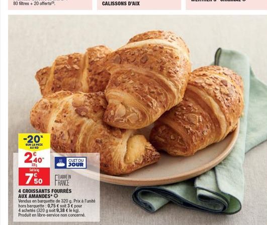 croissants fourrés 