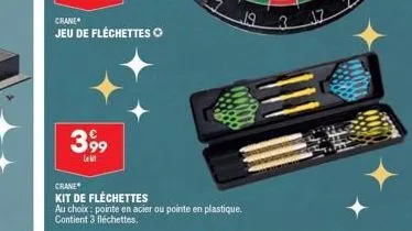 jeu de fléchettes 