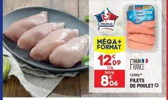 volanle  francaise  méga+ format  1209  15kg sel  806  france  corriel  filets de poulet o 