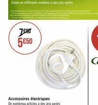 7ee0 5€50  Accessoires électriques De nombreux articles à des prix variés 