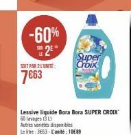 lessive liquide Super Croix