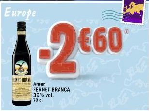 NET-BRAN  2€60  Amer FERNET BRANCA 39% vol.  70 cl  (1) 