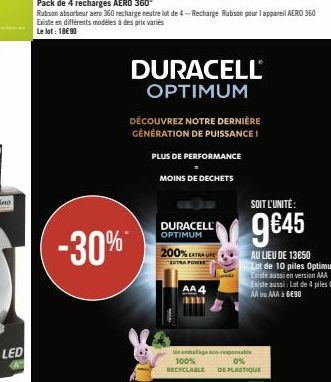 absorbeur Duracell