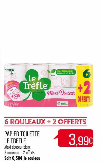 papier toilette Le Trèfle