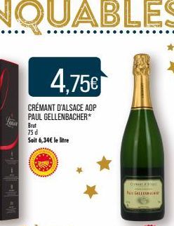 CRÉMANT D'ALSACE AOP PAUL GELLENBACHER